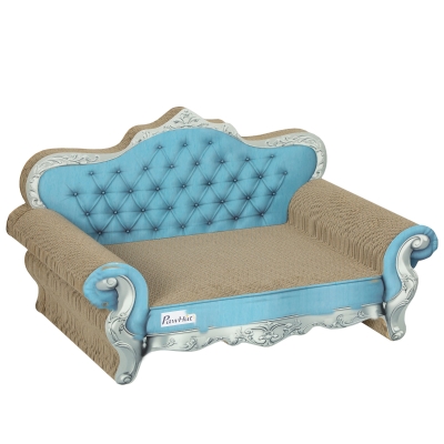 Cat Scratching Post 30.5H x 55W x 31.5Dcm Blue