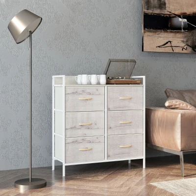 Chest of Drawers 79W x 29D x 85Hcm Natural wood finish