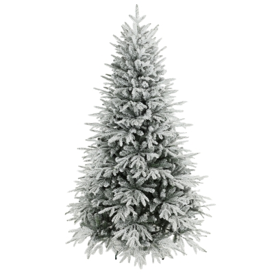 HOMCOM Árvore de Natal com neve artificial 180 cm com 1.920 pontas, sistema dobrável, artificial, de perfil cheio