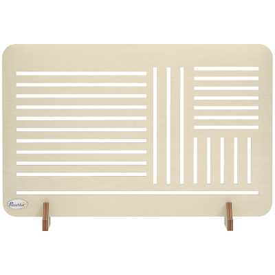 PawHut Portable Dog Gate Natural Wood 75x51cm