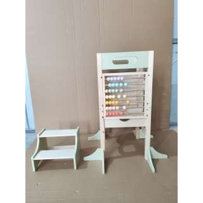 AIYAPLAY Tour Montessori 6en1 Marchepied Cuisine Enfant 2-6ans Vert