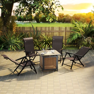 Rattan Dining Chair 71cmx58cmx111cm Dark brown