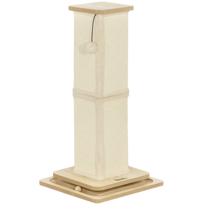 cat scratching post 34W x 34D x 67Hcm Oak