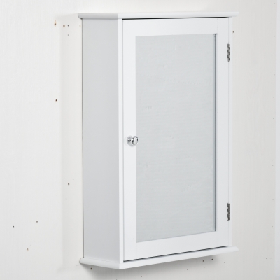 kleankin Specchio Bagno Contenitore con Ripiano Regolabile