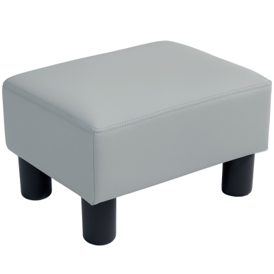 Foot Stool 40cm x 30cm x 24cm Grey