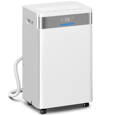 HOMCOM Luftentfeuchter, 4,5 Liter Tank, 24-Stunden-Timer, LED-Display, Kunststoff, Weiß