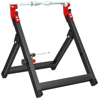 HOMCOM Foldable Motorcycle Wheel Balancer Stand Black