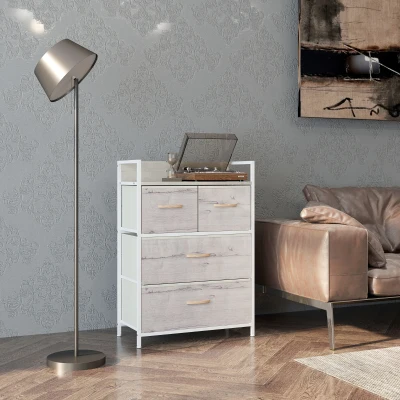 Chest of Drawers 60W x 29D x 85Hcm Natural wood finish