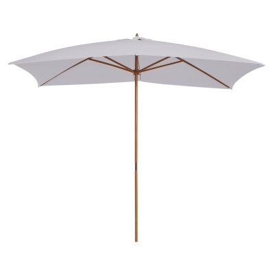 Outsunny Parasol Jardin Rectangulaire 3x2m Blanc