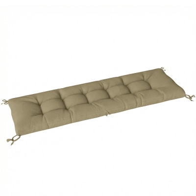 Outsunny Sun Lounger Cushion Memory Foam 190x60cm Sand