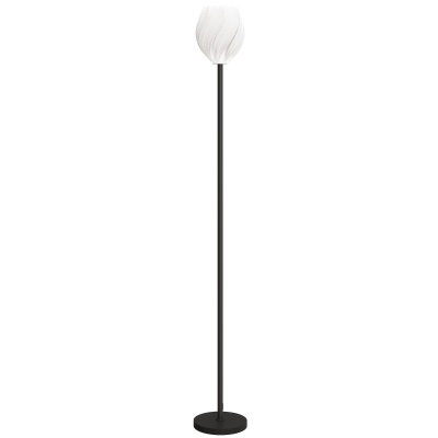 HOMCOM Modern Floor Lamp Rose Shade E27 Holder White