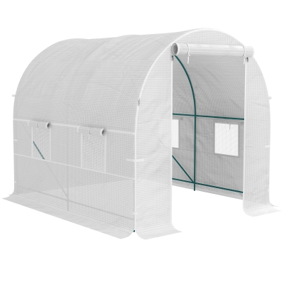 Tunnel Greenhouse 200W x 245D x 198H cm White