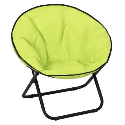 Outsunny Klapstoel, Opvouwbare Stoel, Campingstoel, Tuinstoel, Gepolsterde Stoel, Opvouwbaar, Metaal + Oxfordstof, 80 x 80 x 75 cm, Geel