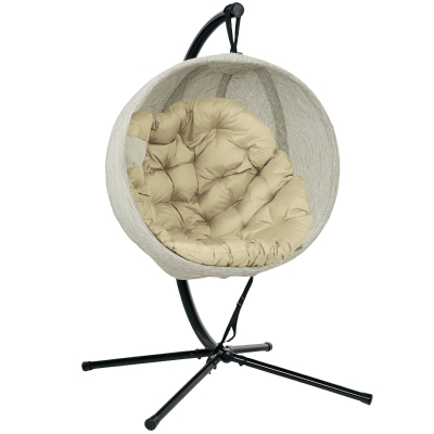 Swing Egg Chair 116W x 125D x 172Hcm Khaki