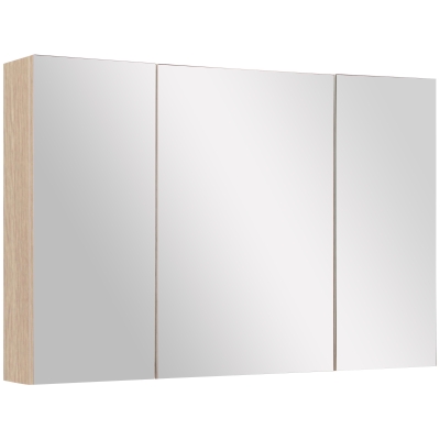kleankin Armadietto Pensile da Bagno W90*H60*T13.5cm Color Legno