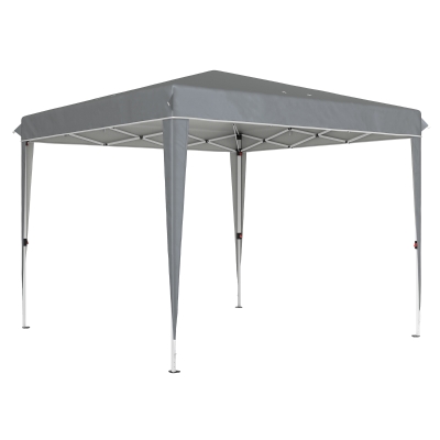 Outsunny 3 x 3 m Popup-Paviljoen met Draagtas, UPF50+ Hoogteverstelbaar Tuinpaviljoen, Lichtgrijs