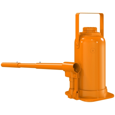 HOMCOM 12 Tonne Hydraulic Bottle Jack Heavy-Duty Portable Orange