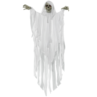 Outsunny Halloween-decoratie spook met speciale effecten en geluidsfunctie 100 cm x 18 cm x 153 cm