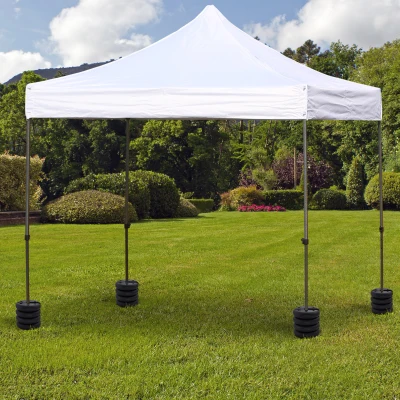 Outsunny 4 stuks; Paviljoen standaard gewicht partytent paviljoengewicht kan gevuld worden tot 5 kg
