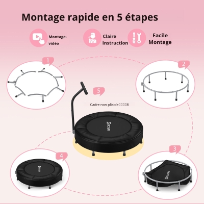 Trampoline pour enfants, Noir