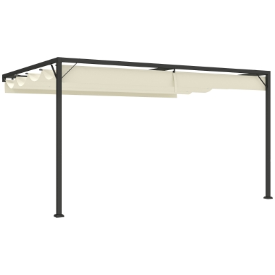 Gazebo 397 L x 297 W x 223 H cm Cream