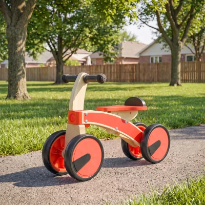 AIYAPLAY Porteur Enfant Rouge, Véhicule Sans Pédales 2-3 Ans
