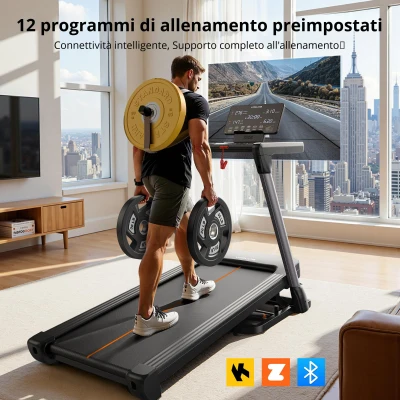 Tapis roulant pieghevole, Nero