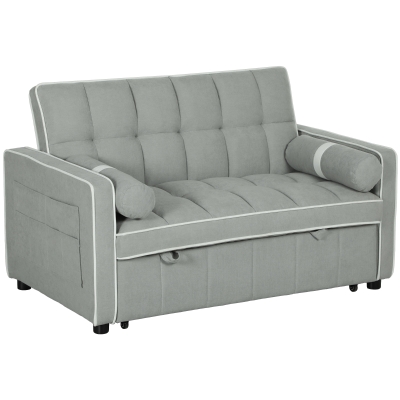 2 Seater Sofa Bed 138.5W x 87D x 86Hcm Light Grey