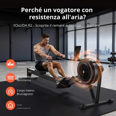 Vogatore a resistenza d'aria, Nero