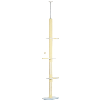 PawHut Adjustable Cat Tree 260cm with Anti-Tipping Kit