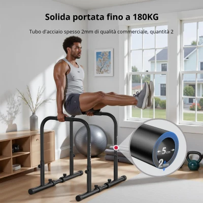 Barre per dip, Nero
