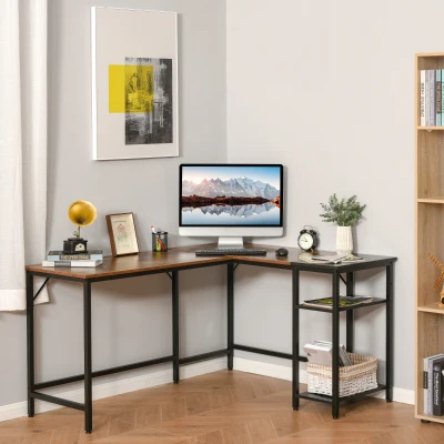 Bureau Industriel Bois/Métal Noir Design