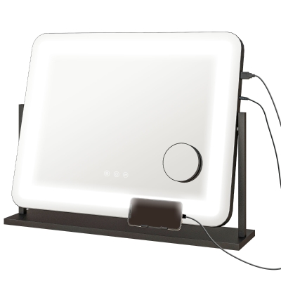 HOMCOM LED Makeup Mirror Tabletop with Adjustable Settings