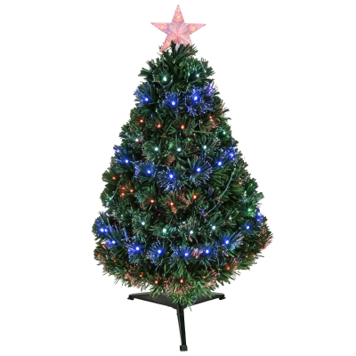 HOMCOM Albero di Natale 48cm x 48cm x 90cm Verde