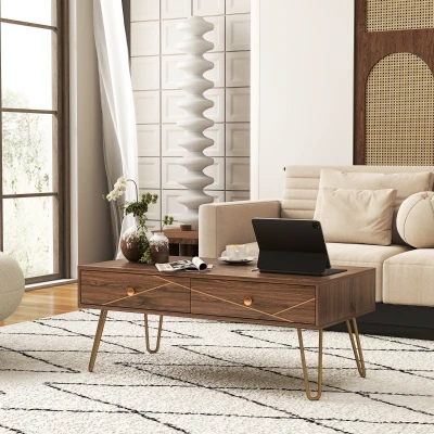 Coffee Table 100W x 50D x 41Hcm Brown