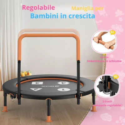 Trampolino per bambini piccoli, Nero