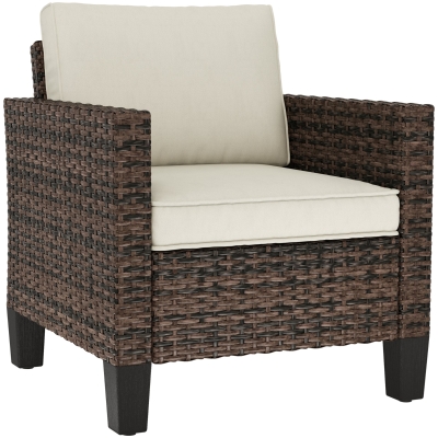 Single Rattan Sofa 72W x 74D x 75H cm Brown