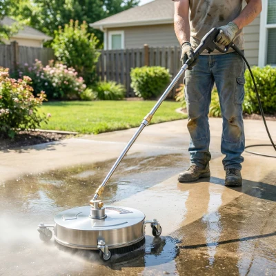 Outsunny Pressure Washer Surface Cleaner 3600 PSI 4 Wheels