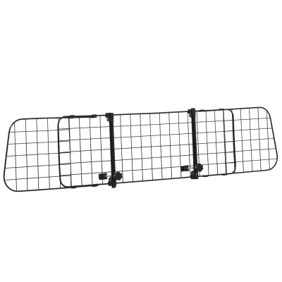 PawHut Hundegitter Auto Universal  Autoschutzgitter für Hunde mit Stufenlos Verstellbare Breite, Trenngitter für Kofferraum Hunde Autogitter Hundeschutzgitter Schutzgitter 91-152 x 30 cm