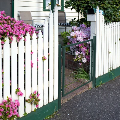 HOMCOM stalen tuinpoort 97 x 150 cm