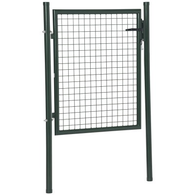 Portail Jardin Maille Acier 97x150cm Vert