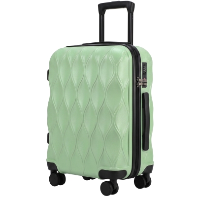 HOMCOM ABS Carry On Suitcase 41L TSA Spinner 56cm Green