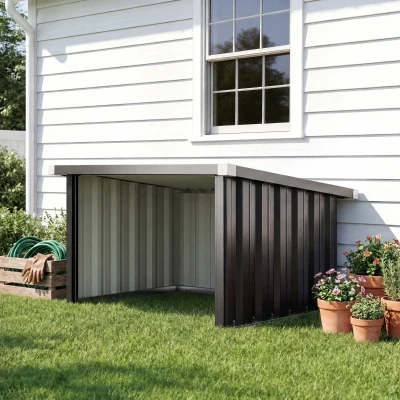 Outsunny Garage Robot Tondeuse Acier Gris 108x86x62.5 cm