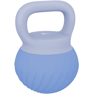 SPORTNOW Kettlebell 8kg Poignée Antidérapante Musculation Bleu