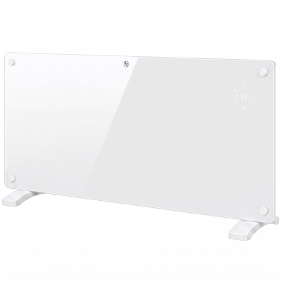 HOMCOM Electric Panel Heater Wall-Mounted 2000W White