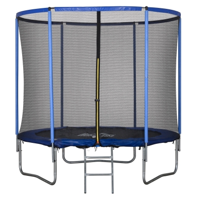 HOMCOM Tappeto elastico 244cm x 244cm x 240cm Blu, Nero