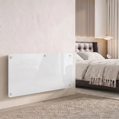HOMCOM Electric Panel Heater Wall-Mounted 2000W White