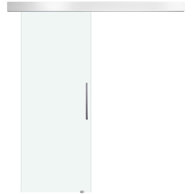HOMCOM Porta scorrevole 75cm x 0.8cm x 210cm Trasparente