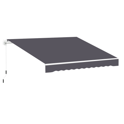 Outsunny Telo di Ricambio per Tenda a Bracci da 3.6x3 m Grigio