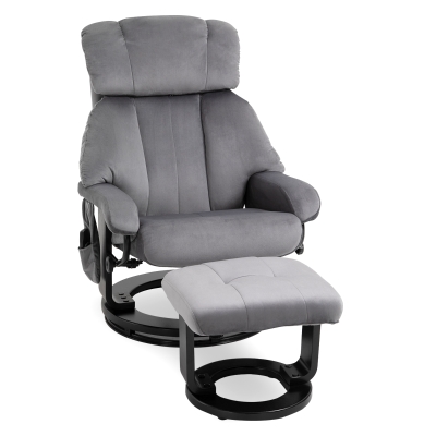 HOMCOM relaxfauteuil met massagefunctie TV fauteuil 76 cm x 80 cm x 102 cm